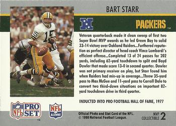 1990 Pro Set #2 Bart Starr Super Bowl MVP Collectibles