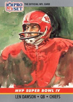 1990 Pro Set #4 Len Dawson Super Bowl MVP Collectibles