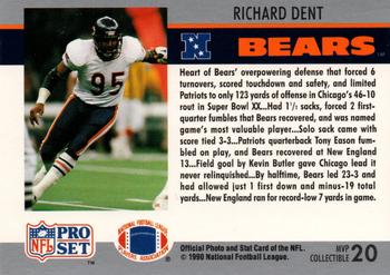1990 Pro Set #20 Richard Dent Super Bowl MVP Collectibles