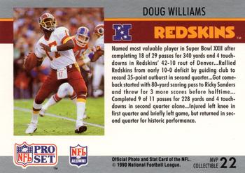 1990 Pro Set #22 Doug Williams Super Bowl MVP Collectibles
