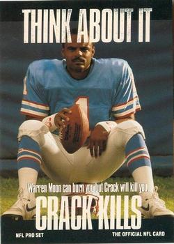 1991-92 Pro Set Super Bowl XXVI Binder #370 Warren Moon