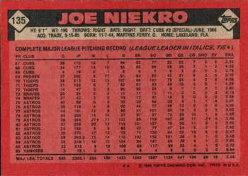 1986 Topps #135 Joe Niekro
