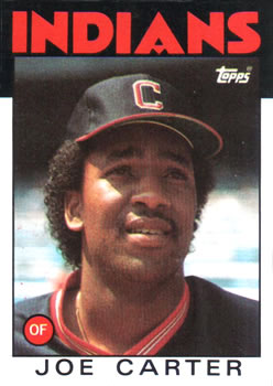 1986 Topps #377 Joe Carter