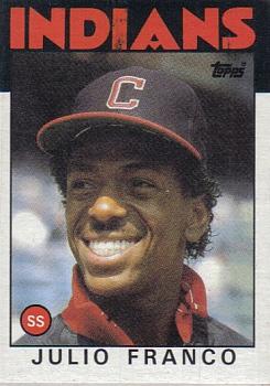 1986 Topps #391 Julio Franco