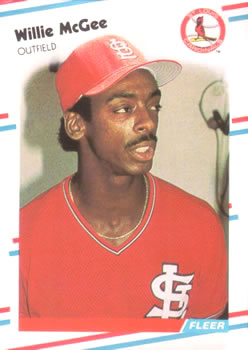 1988 Fleer #42 Willie McGee