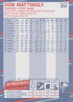 1988 Fleer #214 Don Mattingly