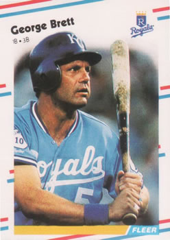 1988 Fleer #254 George Brett
