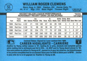 1988 Leaf #56 Roger Clemens
