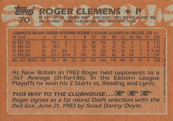 1988 Topps #70 Roger Clemens
