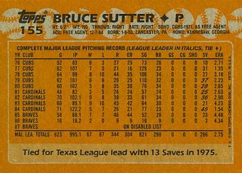 1988 Topps #155 Bruce Sutter