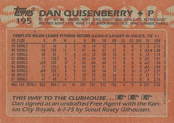 1988 Topps #195 Dan Quisenberry