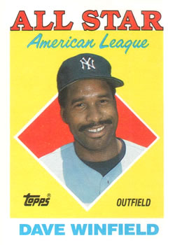 1988 Topps #392 Dave Winfield
