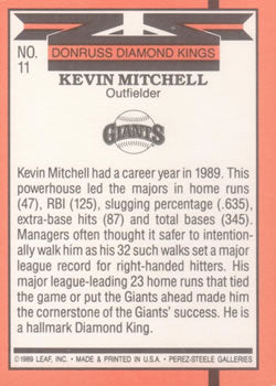 1990 Donruss #11 Kevin Mitchell