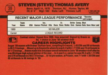 1990 Donruss #39 Steve Avery