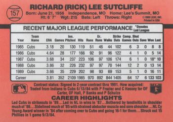 1990 Donruss #157 Rick Sutcliffe