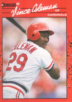 1990 Donruss #279 Vince Coleman