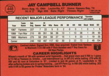 1990 Donruss #448 Jay Buhner