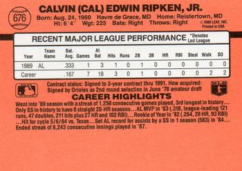 1990 Donruss #676 Cal Ripken