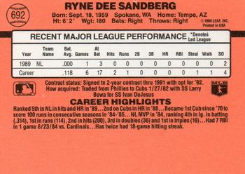 1990 Donruss #692 Ryne Sandberg