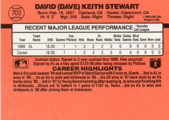 1990 Donruss #703 Dave Stewart