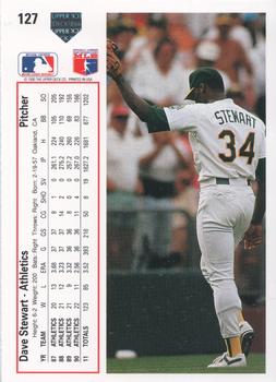 1991 Upper Deck #127 Dave Stewart