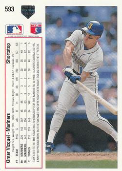 1991 Upper Deck #593 Omar Vizquel