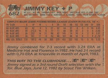 1988 Topps #682 Jimmy Key