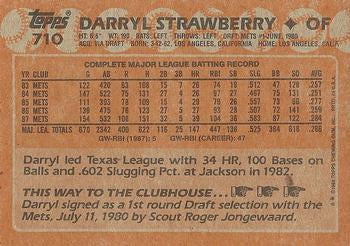 1988 Topps #710 Darryl Strawberry