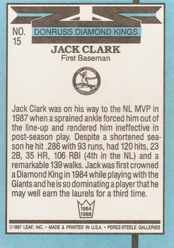 1988 Donruss #15 Jack Clark