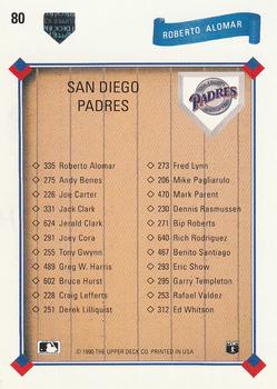 1991 Upper Deck #80 Roberto Alomar