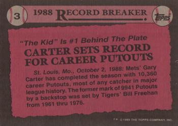 1989 Topps #3 Gary Carter