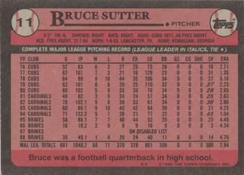 1989 Topps #11 Bruce Sutter