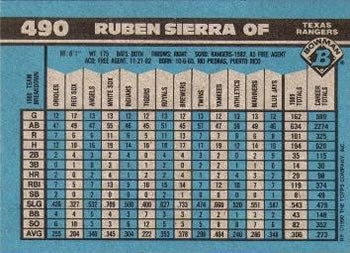 1990 Bowman #490 Ruben Sierra