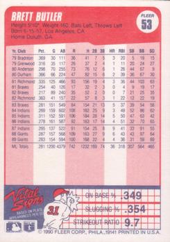 1990 Fleer #53 Brett Butler