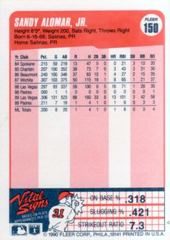 1990 Fleer #150 Sandy Alomar, Jr.