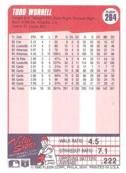 1990 Fleer #264 Todd Worrell