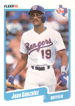 1990 Fleer #297 Juan Gonzalez