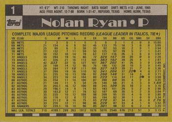 1990 Topps #1 Nolan Ryan