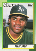 1990 Topps #238 Felix Jose