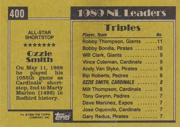 1990 Topps #400 Ozzie Smith