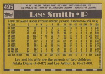 1990 Topps #495 Lee Smith