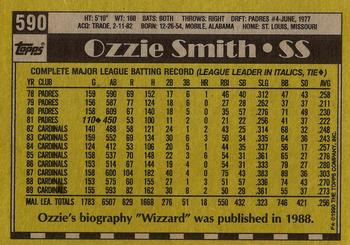 1990 Topps #590 Ozzie Smith