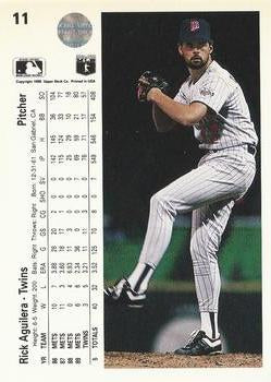 1990 Upper Deck #11 Rick Aguilera