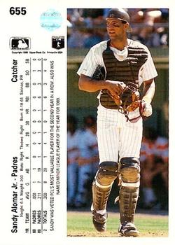 1990 Upper Deck #655 Sandy Alomar, Jr.