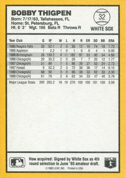 1990 Donruss Best of the AL #32 Bobby Thigpen
