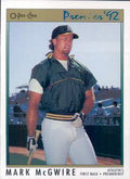 1992 O-Pee-Chee Premier #99 Mark McGwire