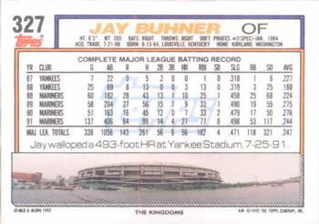 1992 Topps #327 Jay Buhner