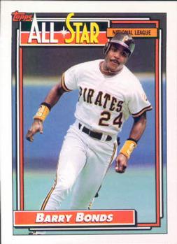 1992 Topps #390 Barry Bonds