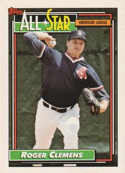 1992 Topps #405 Roger Clemens