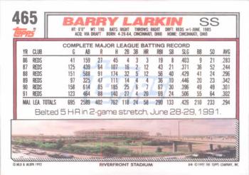 1992 Topps #465 Barry Larkin